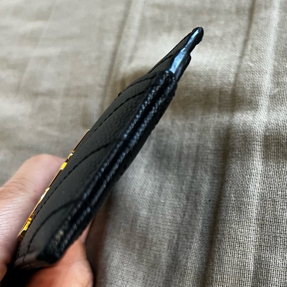 Saint Laurent YSL Quilted Leather Cassandre Matelasse Card Case Holder Wallet - Picture 3 of 15